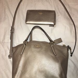 Matching Coach Purse & Wallet with Dust Bag